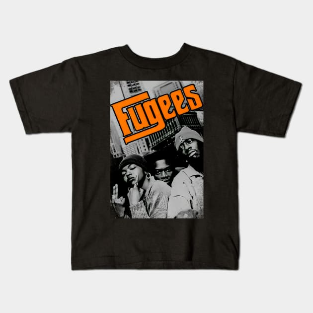 Lauryn Hill Fugees The Famous Vintage Retro Rock Rap Hiphop Kids T-Shirt by beckhamwarren